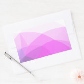Eenvoudig modern geometrisch verloop rechthoekige sticker (Envelop)