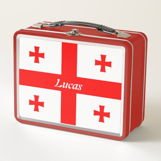 Eenvoudig Modern Georgia Flag Nation school Souven (Voorkant)