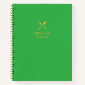 Eenvoudig, modern, gepersonaliseerd recept boek (Voorkant)