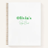 Eenvoudig, modern, gepersonaliseerd recept boek (Voorkant)