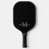 Eenvoudig Modern Gepersonaliseerde Naam Initiaal M Pickleball Paddle (Voorkant)