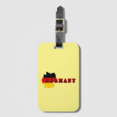 Eenvoudig Modern Germania Duitsland Art Letter Sou Bagagelabel (Voorkant (verticaal))