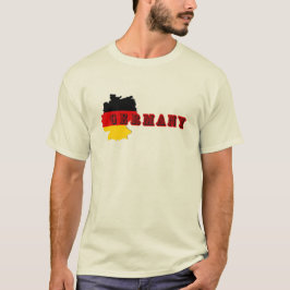 Eenvoudig Modern Germania Duitsland Art Letter Sou T-shirt