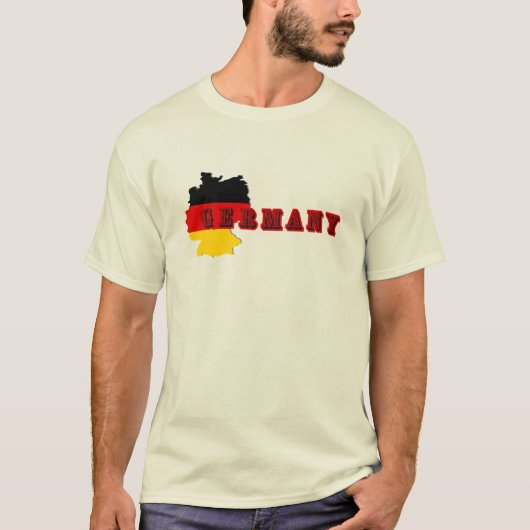 Eenvoudig Modern Germania Duitsland Art Letter Sou T-shirt (Voorkant)