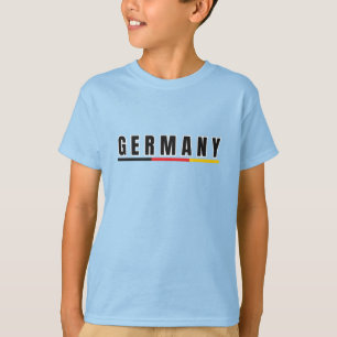 Eenvoudig Modern Germania Duitsland Art Letter Sou T-shirt
