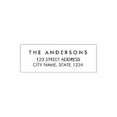 Eenvoudig modern gezinsadres zelfinktende stempel (Design)