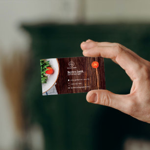 Eenvoudig & Modern Gezond Voedseldesign Persoonlij Visitekaartje