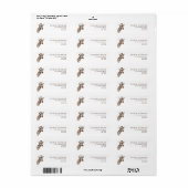 Eenvoudig modern Giraffe, persoonlijk terugkeeradr Etiket (Full Sheet)