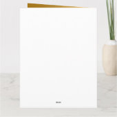 Eenvoudig modern Gold aanpassen Kaart (Achterkant)