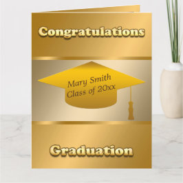 Eenvoudig modern Gold aanpassen Kaart