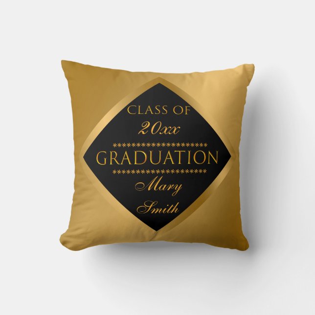 Eenvoudig modern Gold aanpassen Kussen (Voorkant)