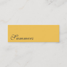 Eenvoudig, modern Gold Black Mini Visitekaartje