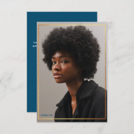 Eenvoudig modern Gold Border Afstuderen Hartelijk  Kaart