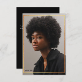 Eenvoudig, modern Gold Border Afstuderen Hartelijk Kaart