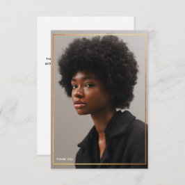 Eenvoudig modern Gold Border Afstuderen Hartelijk  Kaart