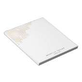 EENVOUDIG MODERN GOLD HONEYCOMB NOTITIEBLOK (Schuin)