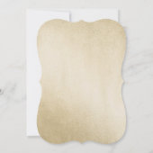 Eenvoudig modern Gold Leaf 50th Wedding Jubileum Kaart (Achterkant)