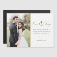 Eenvoudig modern Gold Photo Weddenschap Hartelijk 