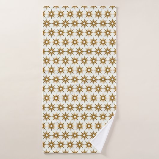 Eenvoudig modern Gold Starburst-patroon Badhanddoek (Badhanddoek)