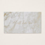 Eenvoudig Modern Goud Marmer Elegant Cadeaubon Visitekaartje (Voorkant)
