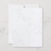 Eenvoudig modern gouden script Elegant Monogram vo Notitiekaartje (Achterkant)