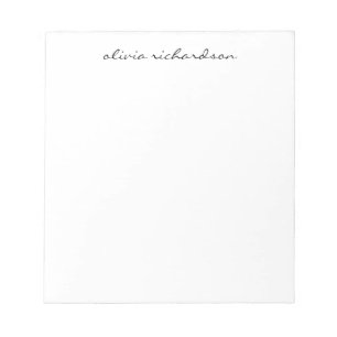 Eenvoudig modern grafisch handgeschreven professio notitieblok