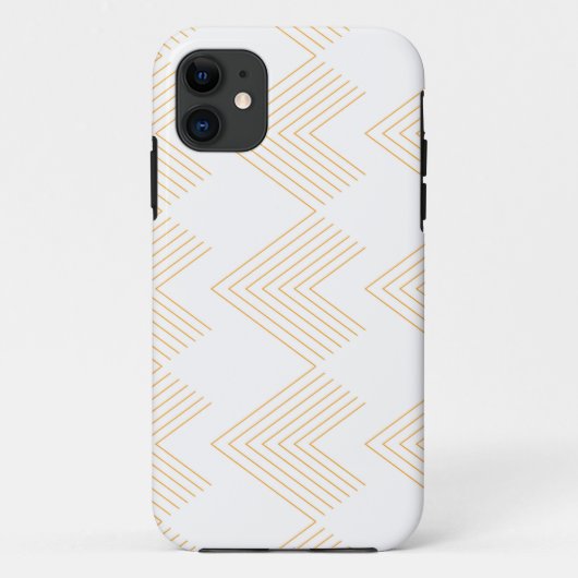 Eenvoudig, modern grafisch patroon van de chroompi Case-Mate iPhone case (Achterkant)