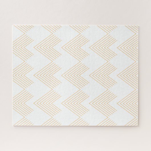 Eenvoudig, modern grafisch patroon van de chroompi legpuzzel (Horizontaal)