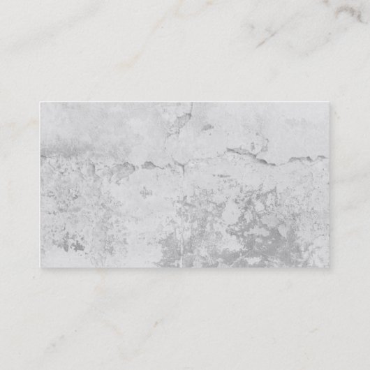 Eenvoudig modern grijs beton/cement visitekaartje (Achterkant)