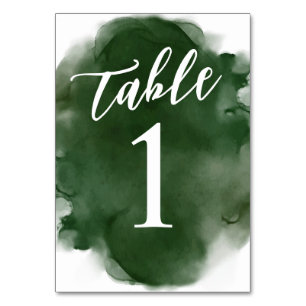 Eenvoudig Modern Groen Aquarel Kaart