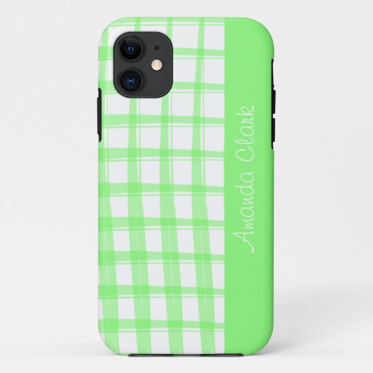 Eenvoudig modern, groen design Case-Mate iPhone case (Achterkant)