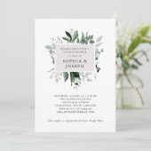 Eenvoudig modern groen | Douche voor koppels Kaart (Staand voorkant)