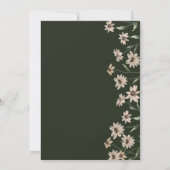 Eenvoudig modern groen huwelijk kaart (Achterkant)