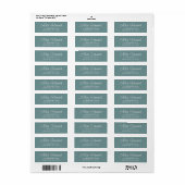 Eenvoudig Modern Hand Sketting het Adres van de Te Etiket (Full Sheet)