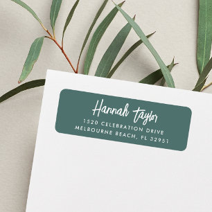 Eenvoudig Modern Hand Sketting het Adres van de Te Etiket
