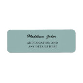 Eenvoudig Modern Hand Sketting het Adres van de Te Etiket (Voorkant)