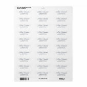 Eenvoudig Modern Hand Sketting het Adres van de Te Etiket (Full Sheet)