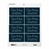 Eenvoudig Modern Hand Sketting het Adres van de Te Etiket (Full Sheet)