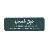 Eenvoudig Modern Hand Sketting het Adres van de Te Etiket (Voorkant)