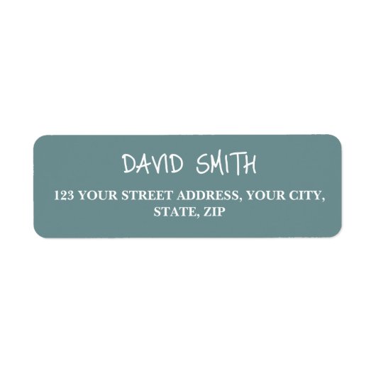 Eenvoudig Modern Hand Sketting het Adres van de Te Etiket (Voorkant)