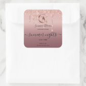 Eenvoudig, modern, handgemaakt honingkaarsenetiket vierkante sticker (Tas)