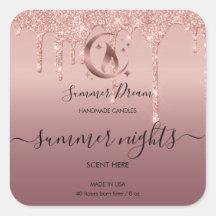 Eenvoudig, modern, handgemaakt honingkaarsenetiket