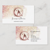 Eenvoudig, modern, handgemaakt Visitekaartje voor  (Voorkant / Achterkant)