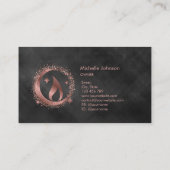 Eenvoudig, modern, handgemaakt Visitekaartje voor  (Achterkant)