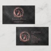 Eenvoudig, modern, handgemaakt Visitekaartje voor  (Voorkant / Achterkant)