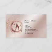 Eenvoudig, modern, handgemaakt Visitekaartje voor  (Achterkant)