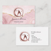 Eenvoudig, modern, handgemaakt Visitekaartje voor  (Voorkant / Achterkant)