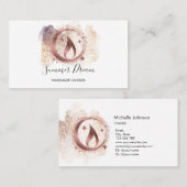 Eenvoudig, modern, handgemaakt Visitekaartje voor  (Voorkant / Achterkant)