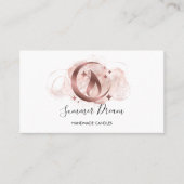 Eenvoudig, modern, handgemaakt Visitekaartje voor  (Voorkant)