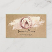 Eenvoudig, modern, handgemaakt Visitekaartje voor  (Voorkant)